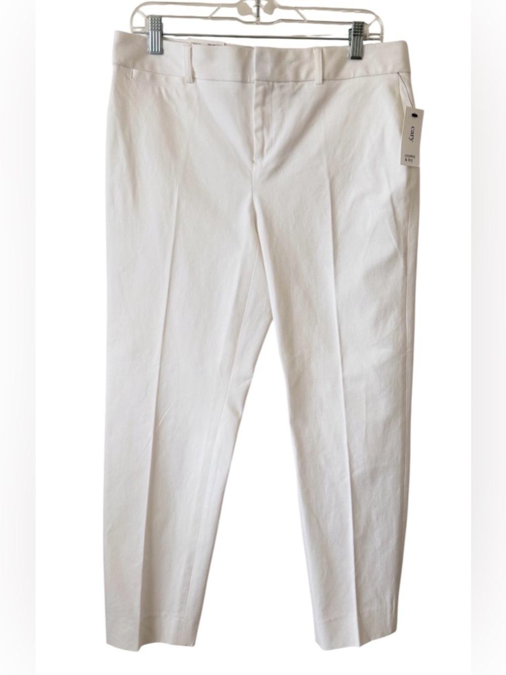 crown & ivy Off-White Women’s Trousers - Tailored Straight